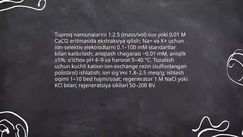 Tuproq va suvdagi ionlar 3