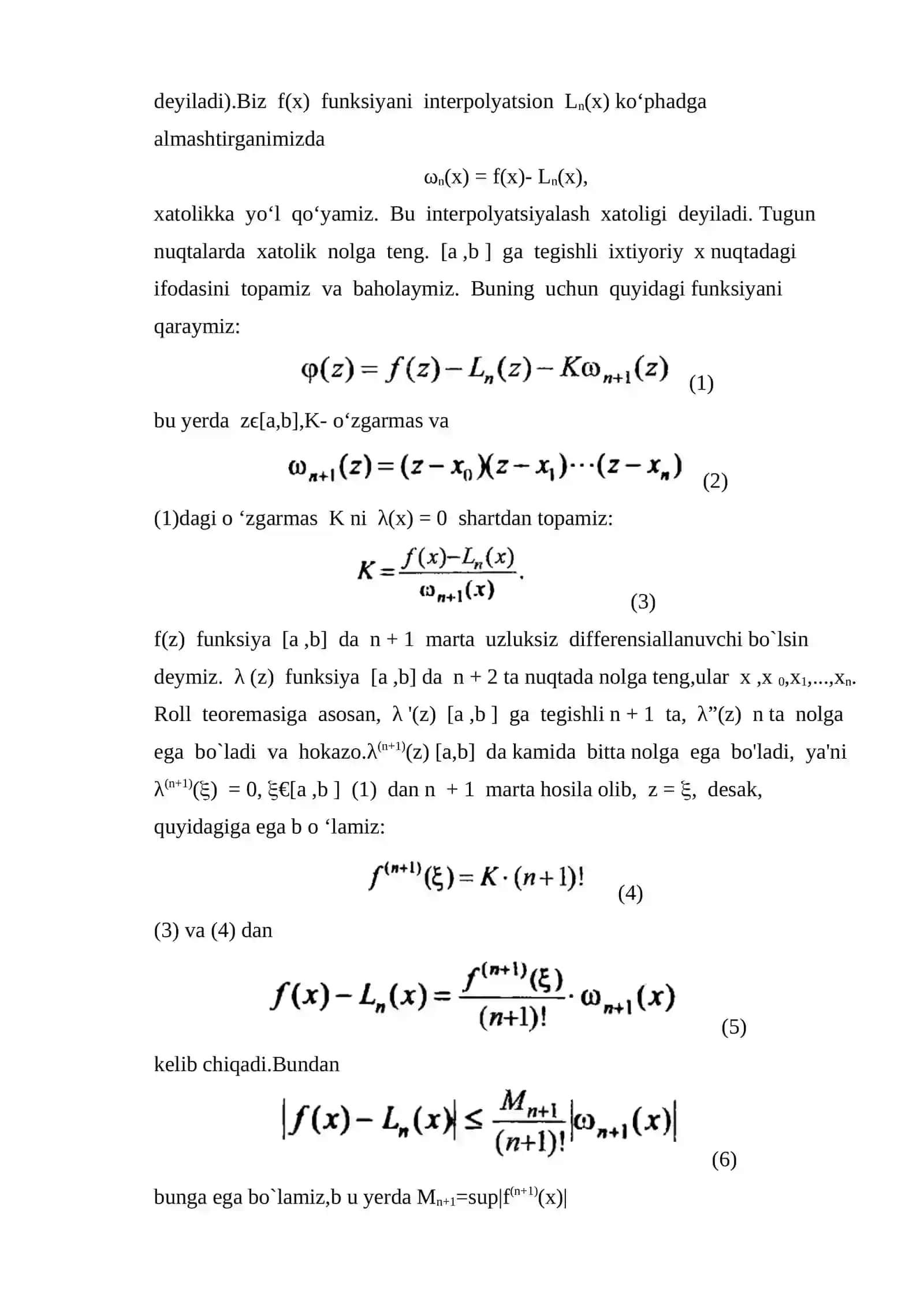 Nyuton interpolyatsiya masalalari 3