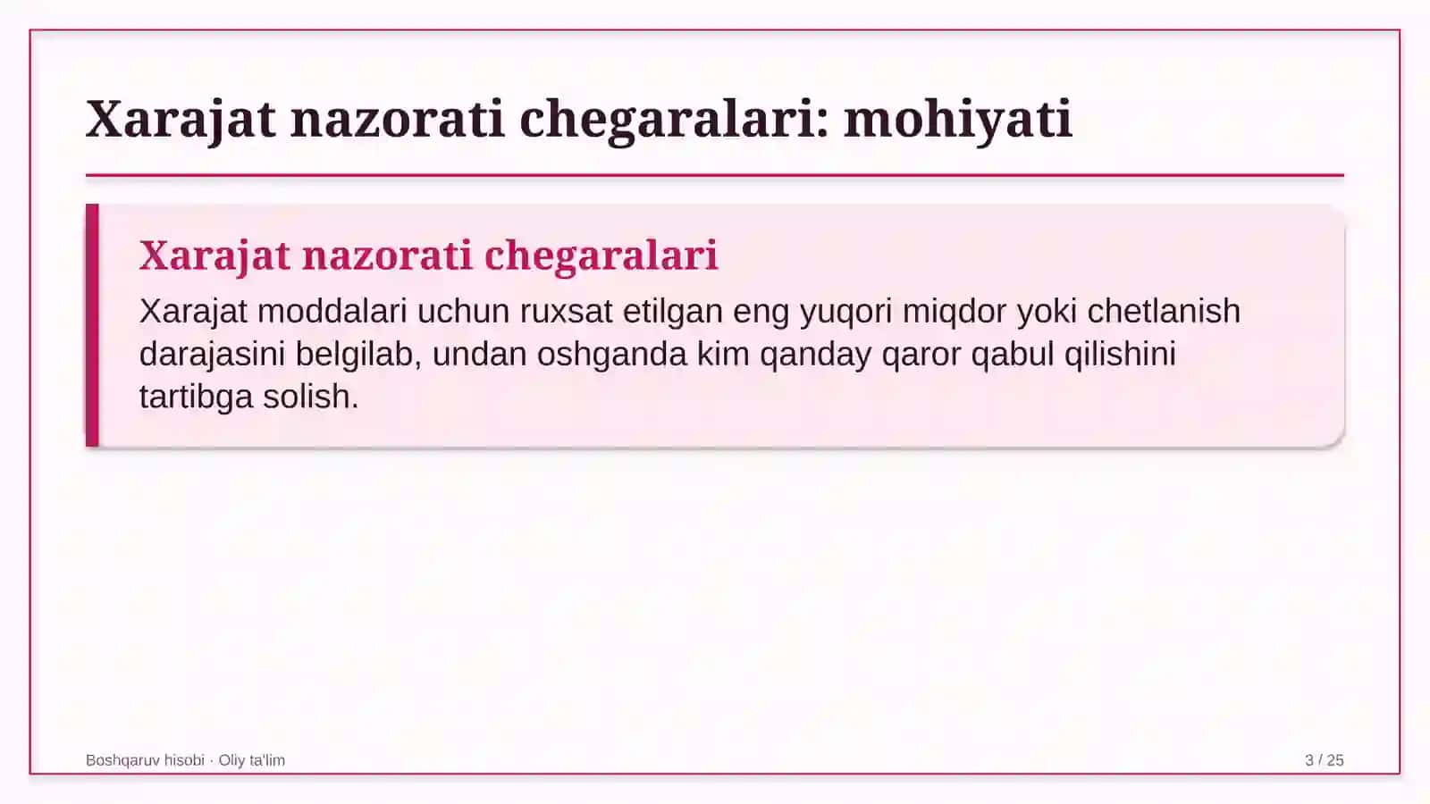 matbaa korxonalarida xarajatlarni nazorat qilish chegaralarini belgilash 7660 3