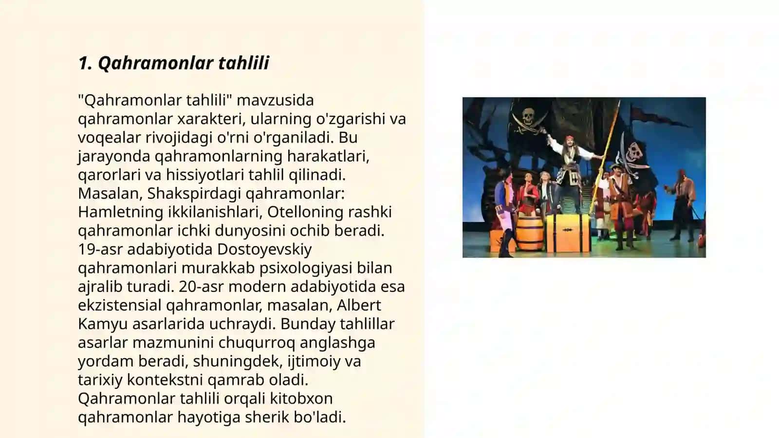 Qahramonlar Tahlili 3
