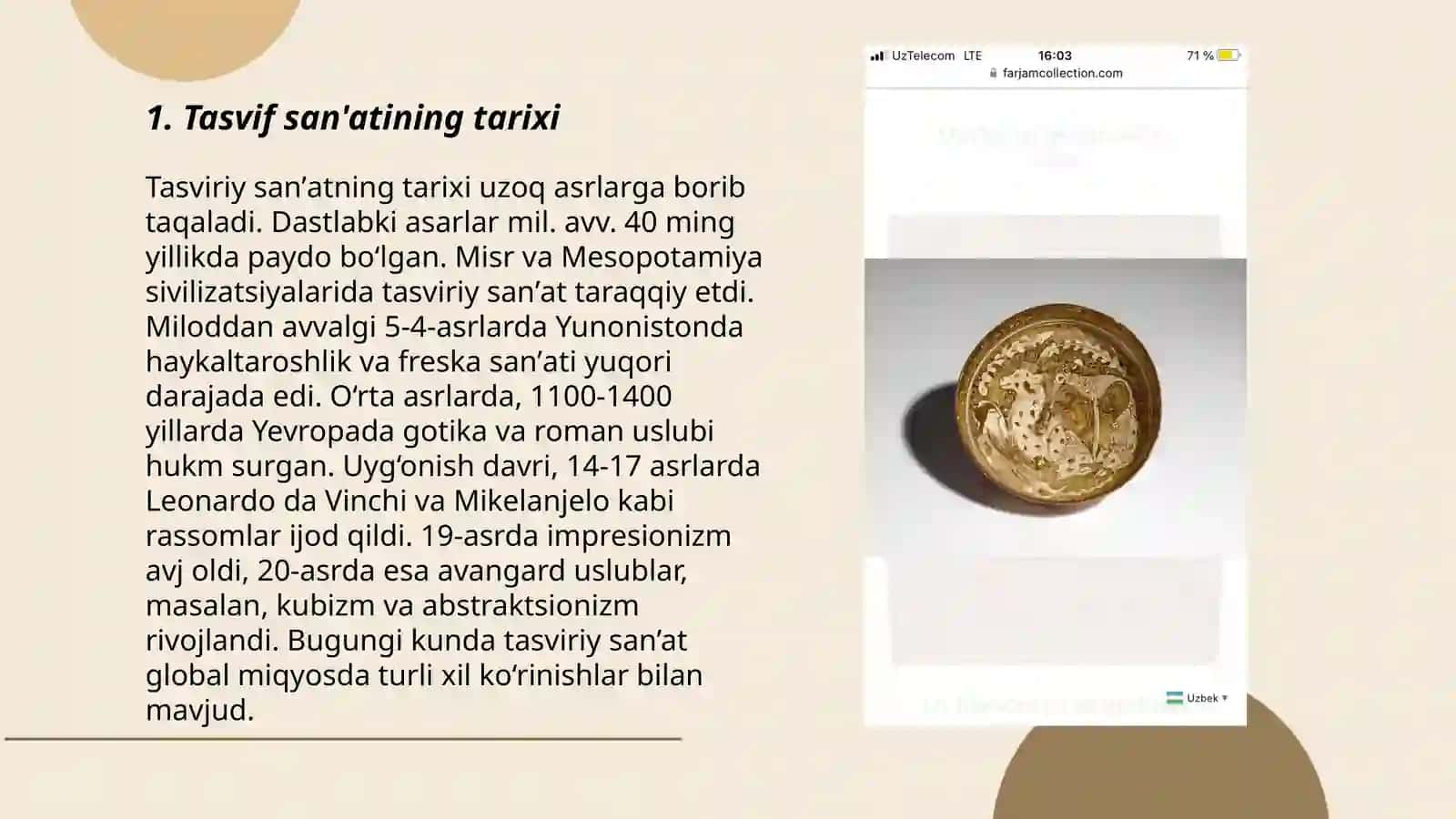 Islom dinida tasvif sanati 3