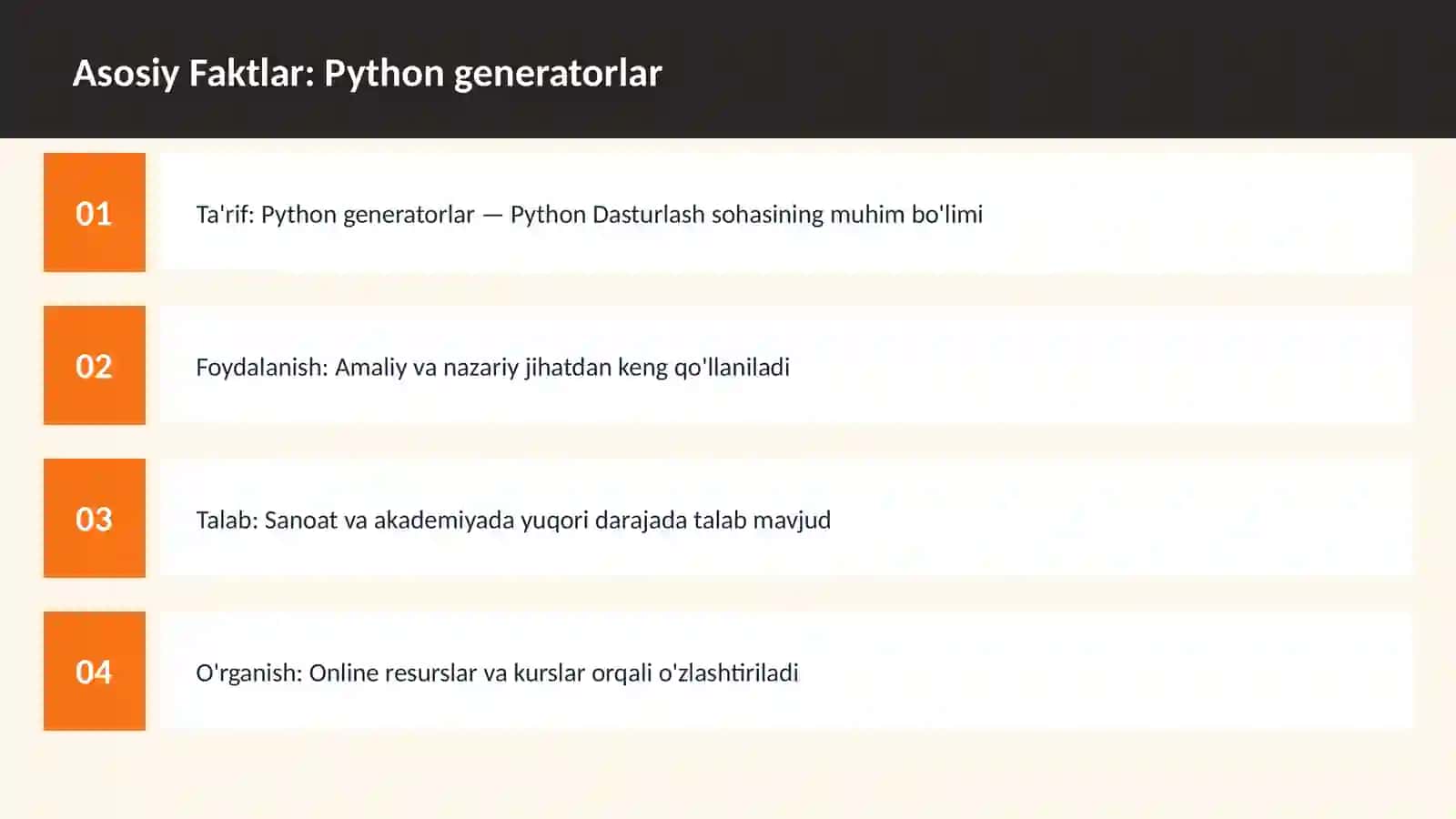 PYTHON DASTURLASH 3