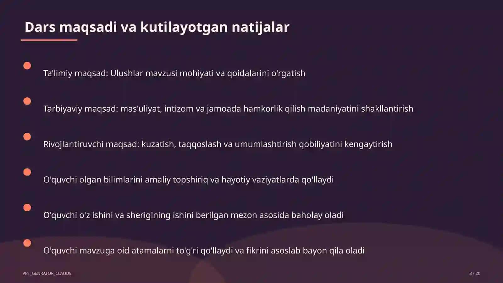 Ulushlar (3-sinf) 3