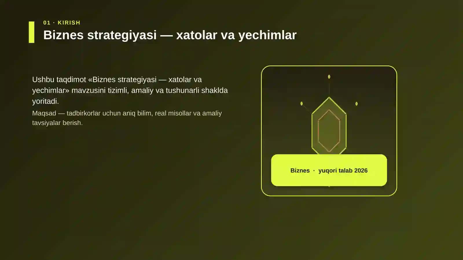 Biznes strategiyasi — xatolar va yechimlar 3