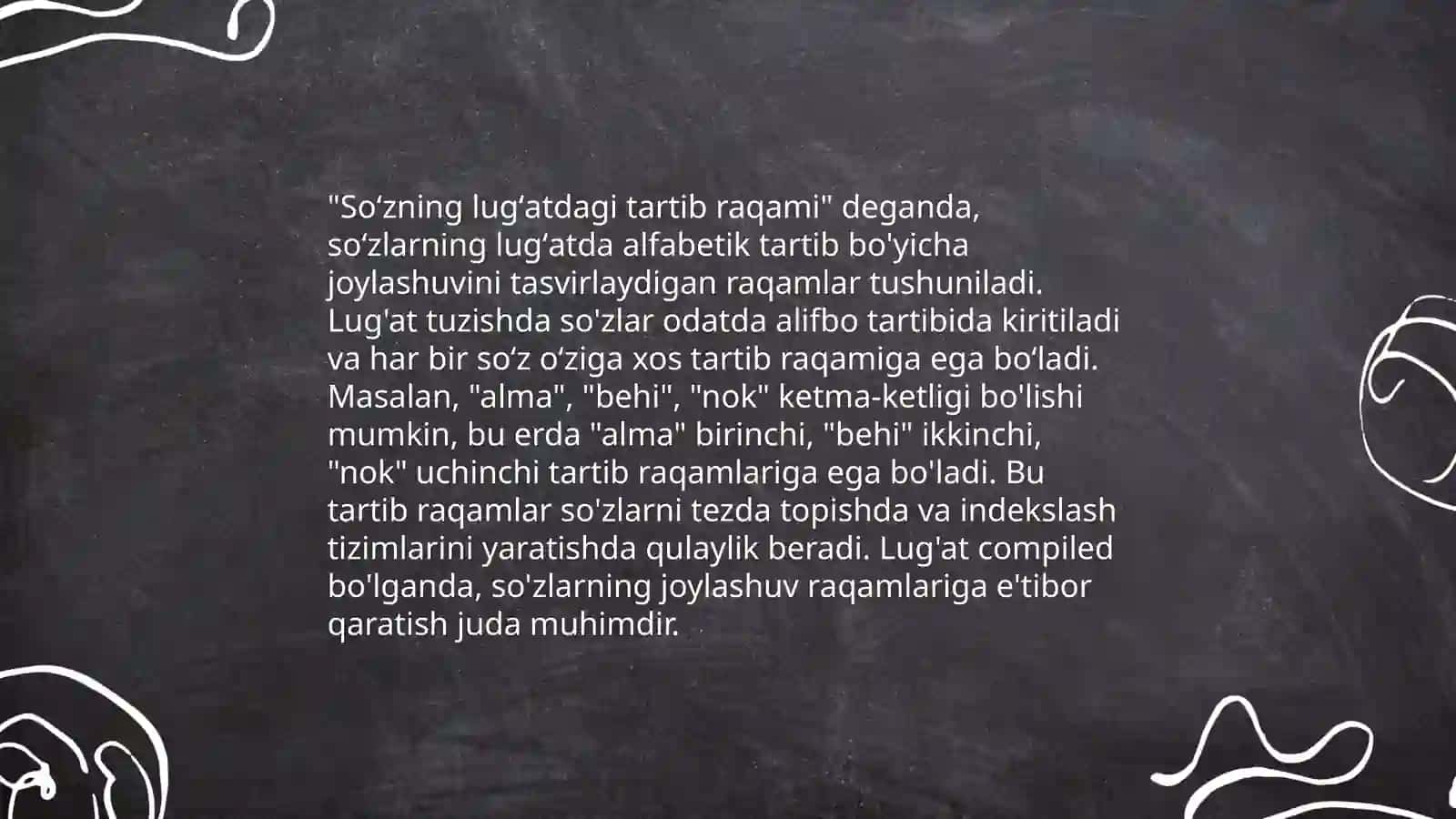 Oʻzbek tilining izohli lugʻatida soʻzlarning berilish tamoyillari 3