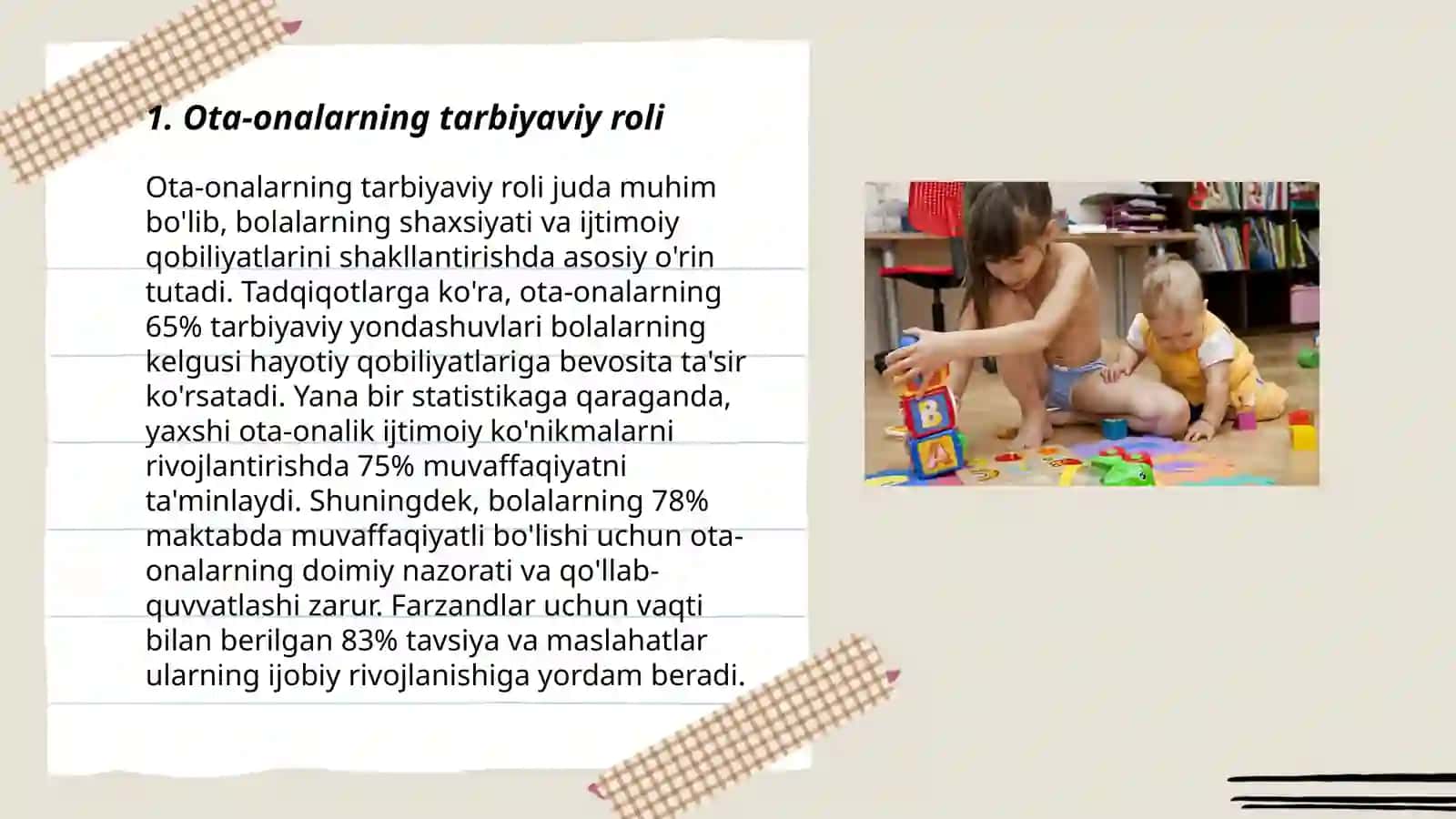 Xalq pedagogikasida ota ona va farzandlarning oʻzaro munosabatlari 3