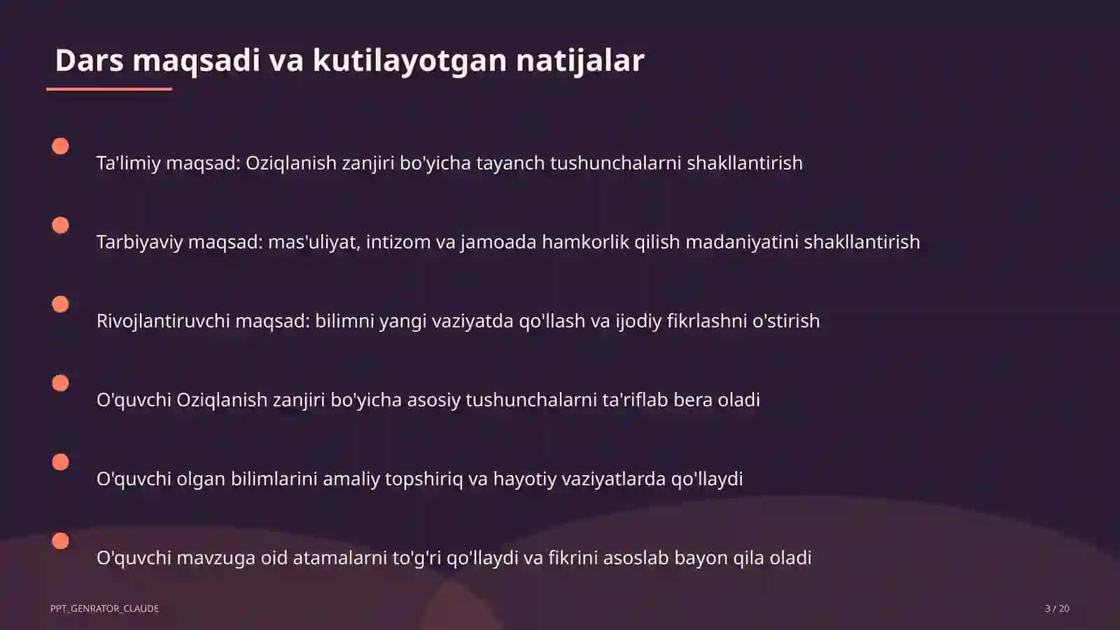 Oziqlanish zanjiri (3-sinf) 3