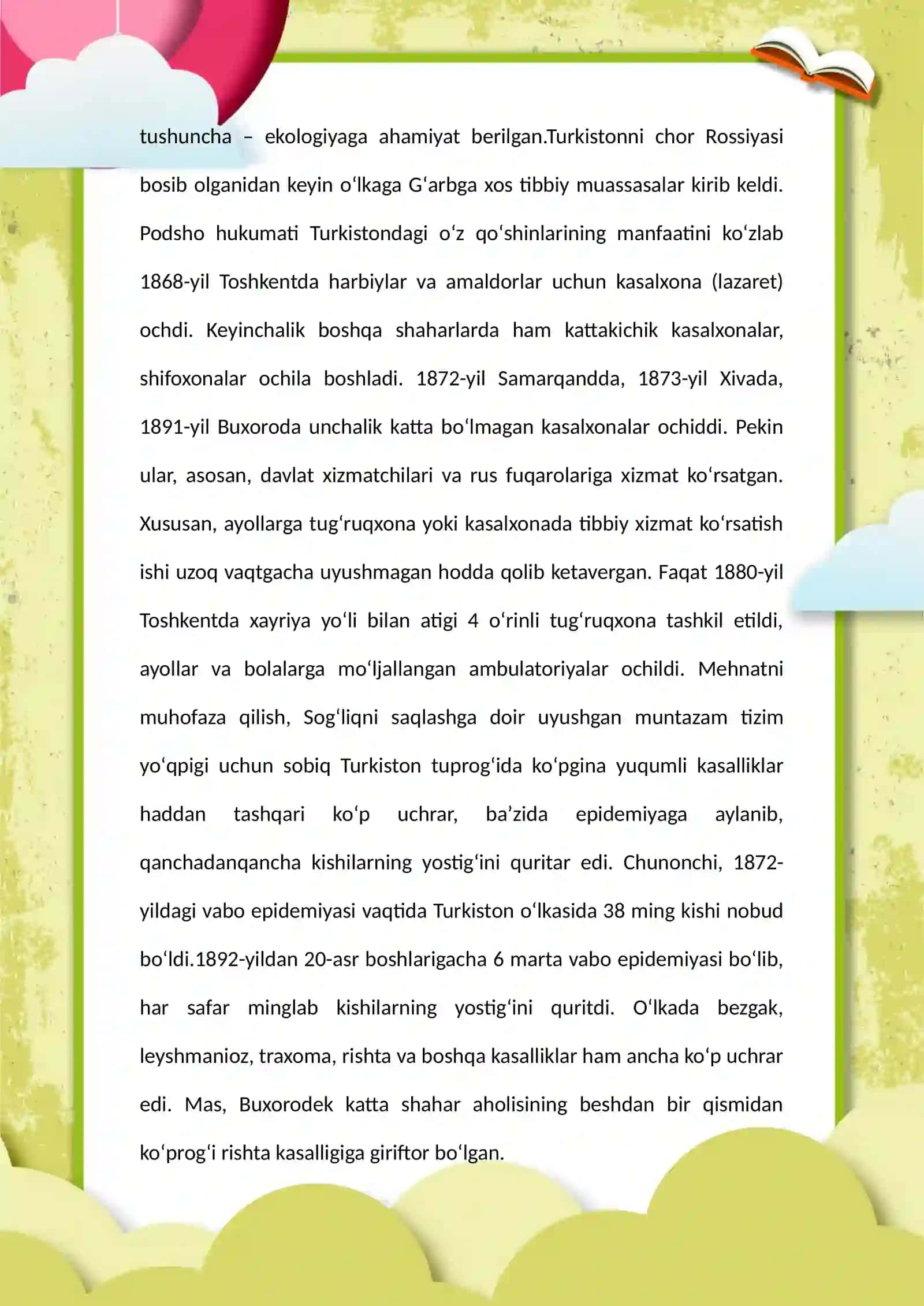 SOG'LIQNI SAQLASH TARMOG'I 3