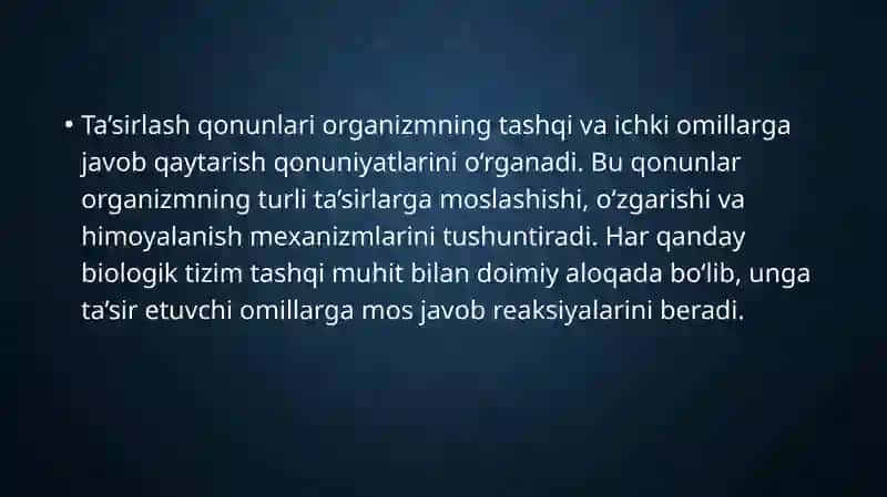 Ta’sirlash qonunlari tibbiyotda ahamiyati 3