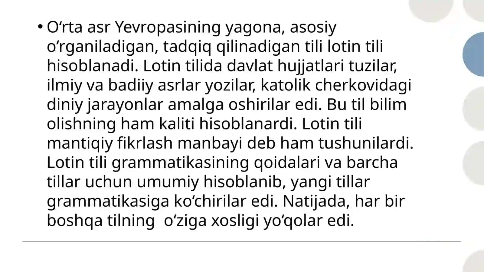 O’rta asrlar Sharq va Yevropa tilshunosligi 3