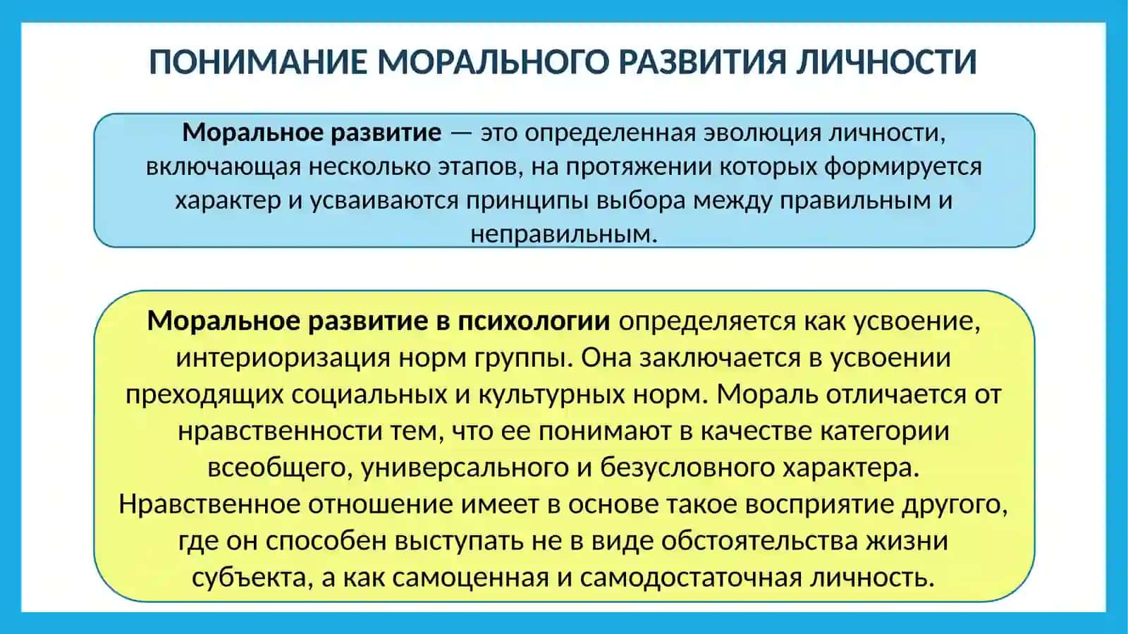 Проблема морального развития личности 3