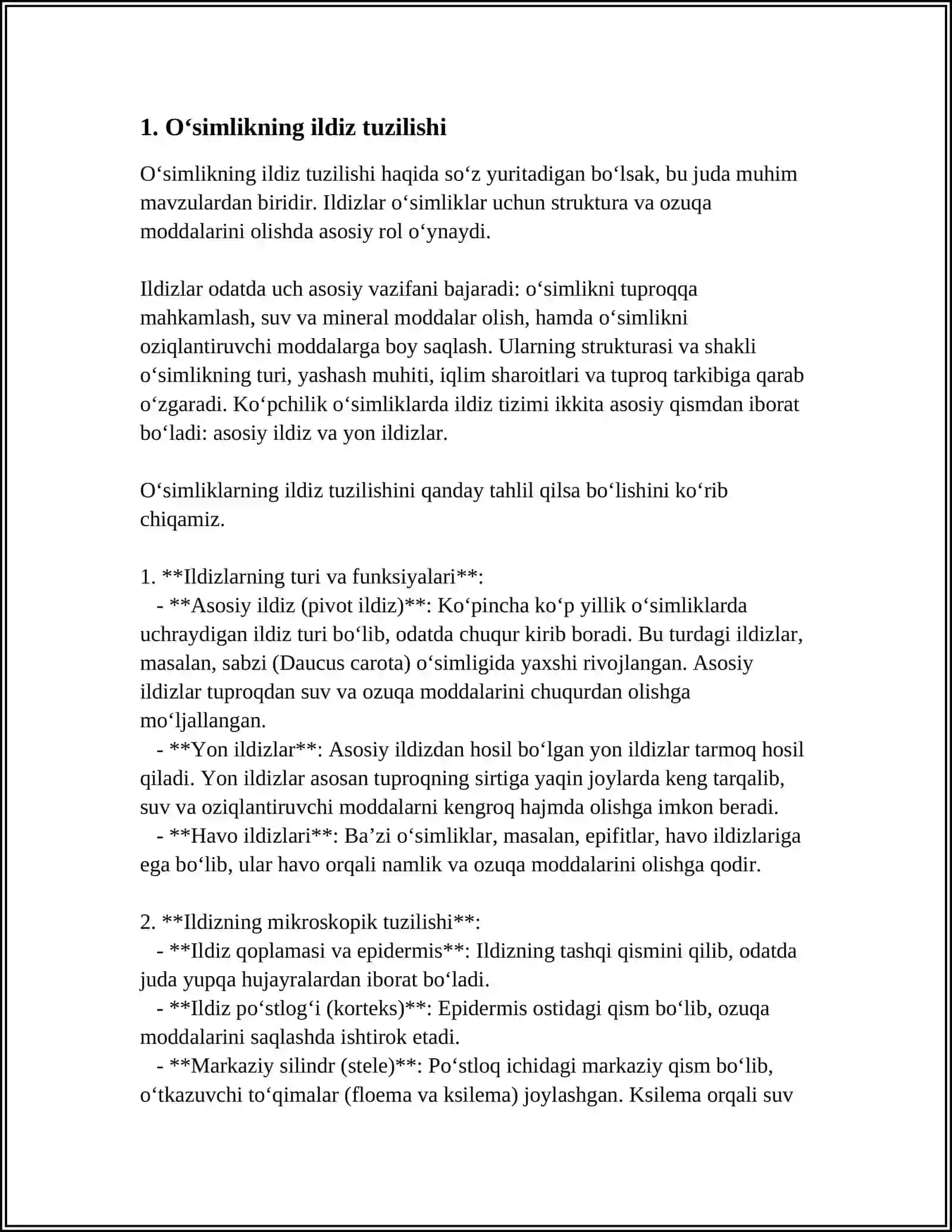 O‘SIMLIKNING CHANG SHAKILLARI VA TUZILISHI 3