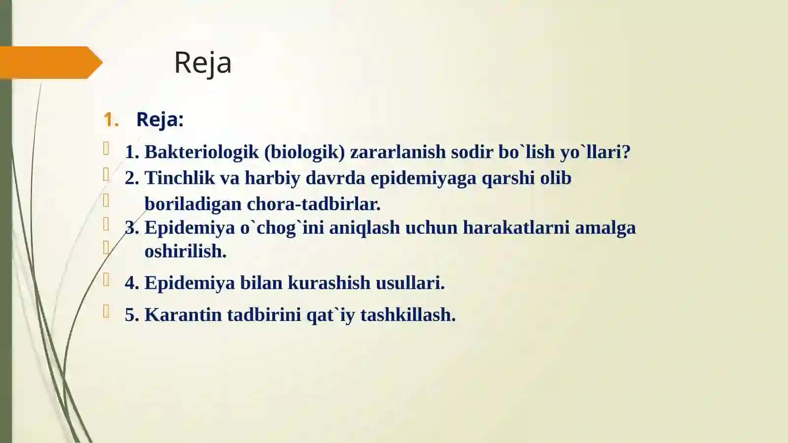 BAKTERIOLOGIK (BIOLOGIK) VOSITALAR BILAN ZARARLANGAN O‘CHOQDA EPIDEMIYAGA QARSHI CHORA-TADBIRLAR 3