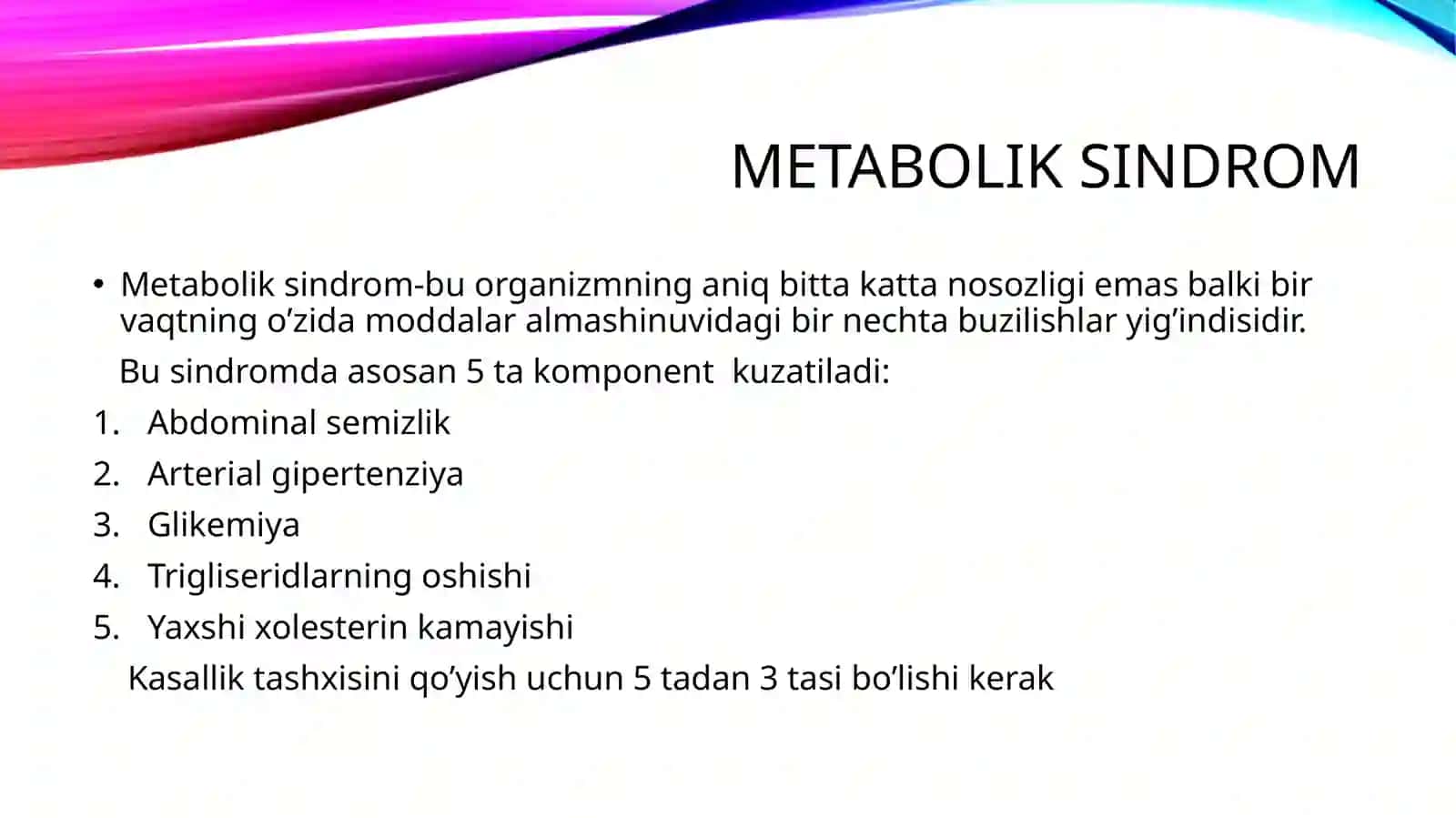 Metabolik Sindrom 3