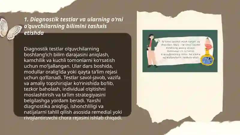 O‘quvchilarning bilim ko‘nikma va malakalarini tashxis etish 3