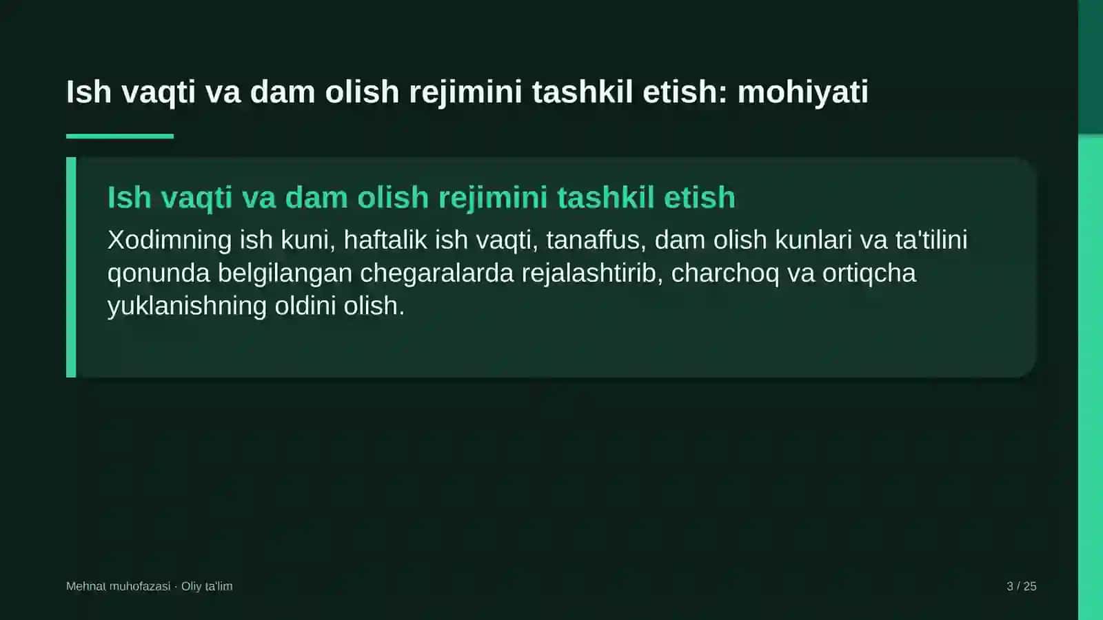 sun'iy yo'ldosh aloqasida ish vaqti va dam olish rejimini tashkil etish 7249 3