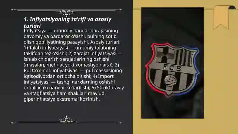 Iqtisodiyotda ifilyasiya va defelasiya jarayonlari 3