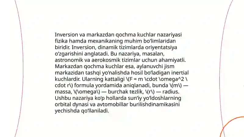 Inversion va markazdan qochma kuchlar tasirda gazlarni tozalash 3