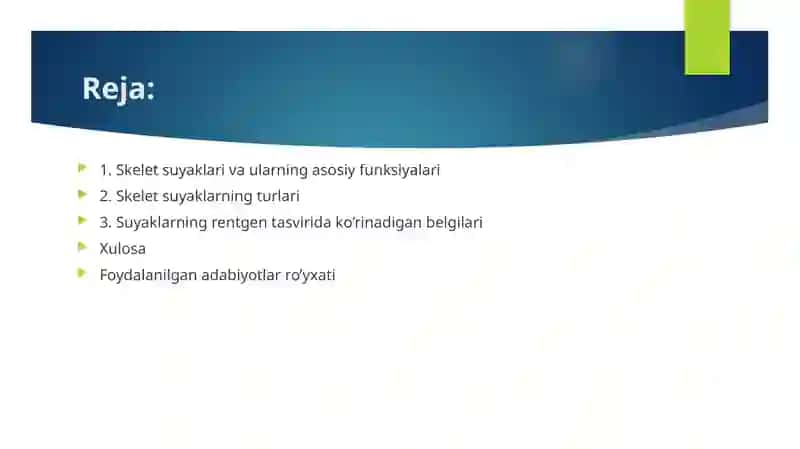 Skelet suyaklarining rentgenanatomiyasi 3