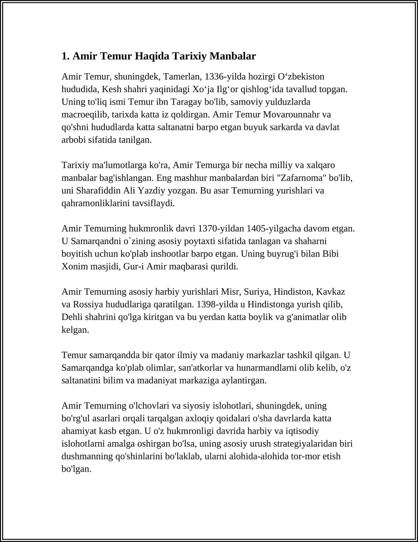 AMIR TEMUR 3