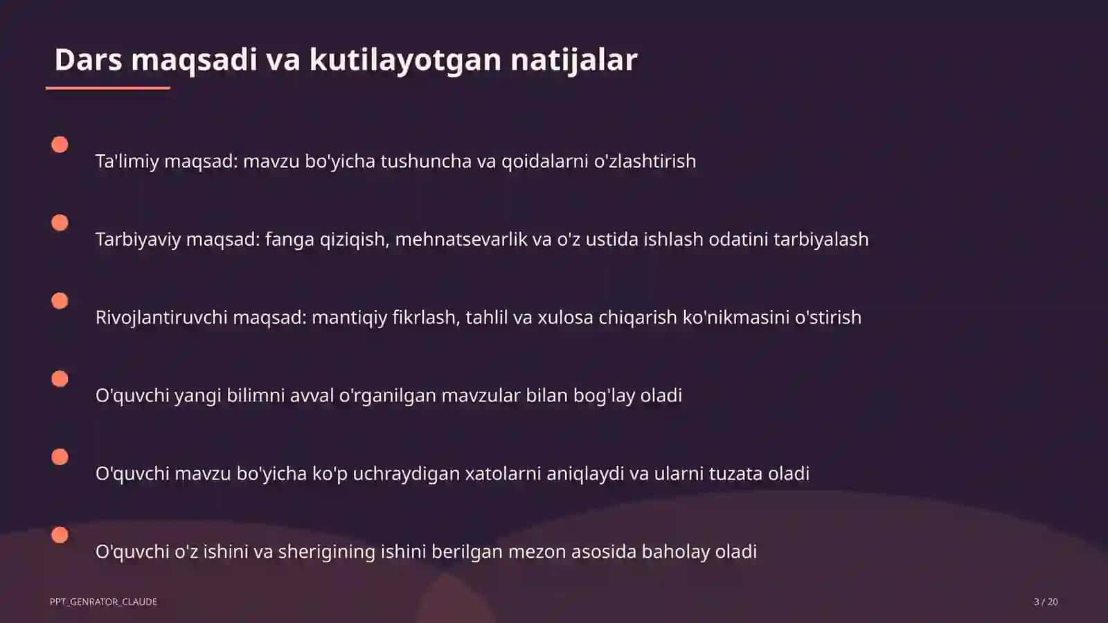 Tabiatni muhofaza qilish va barqaror rivojlanish (11-sinf) 3