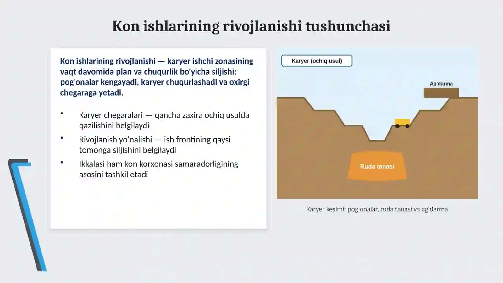 Kon ishlarining rivojlanishi yo'nalishi 3