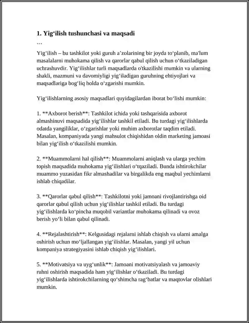 Yig‘ilishlar 3