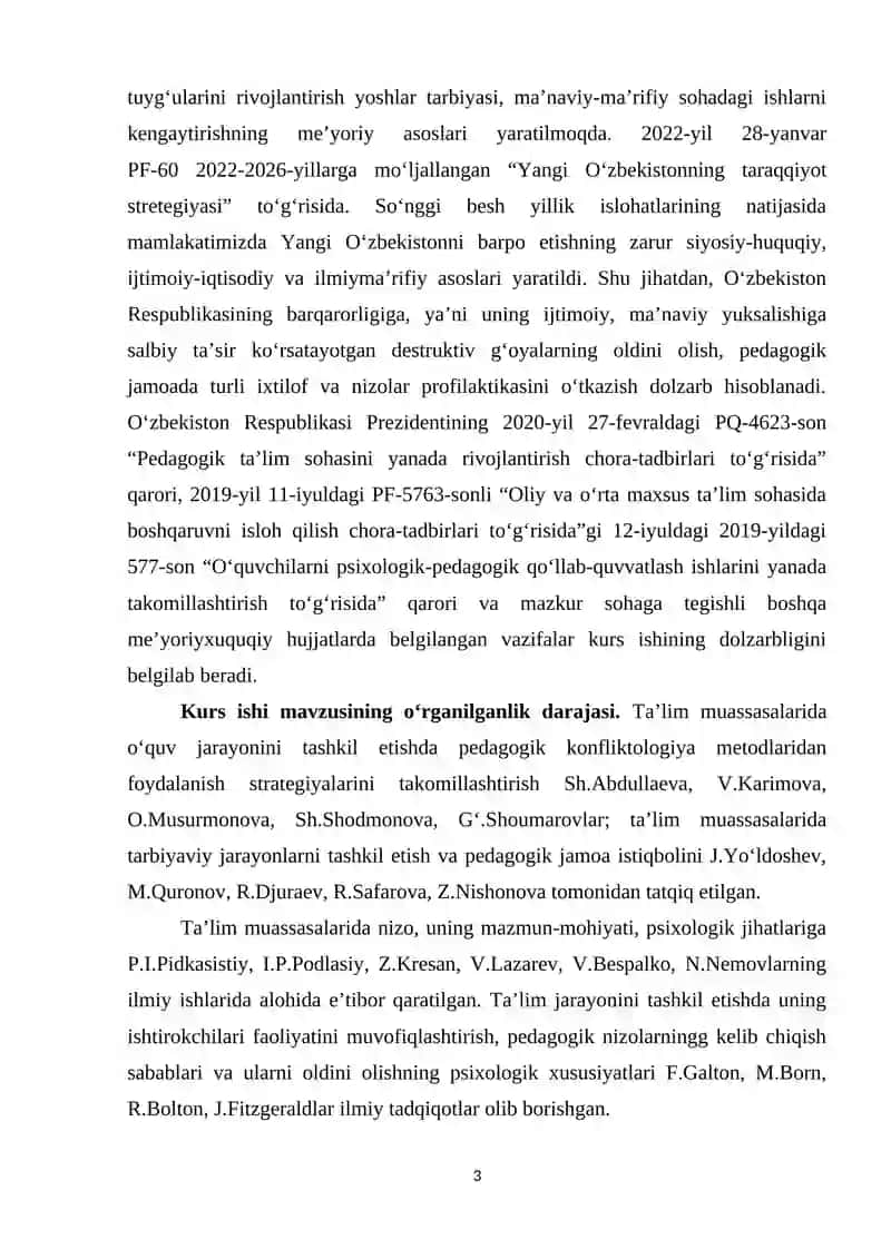 O‘QITUVCHILAR FAOLIYATLARIDA O‘QUVCHILARNING DARS INTIZOMI BILAN BOG‘LIQ BO‘LGAN MUAMMOLAR VA ULARNING YECHIMLARI. 3