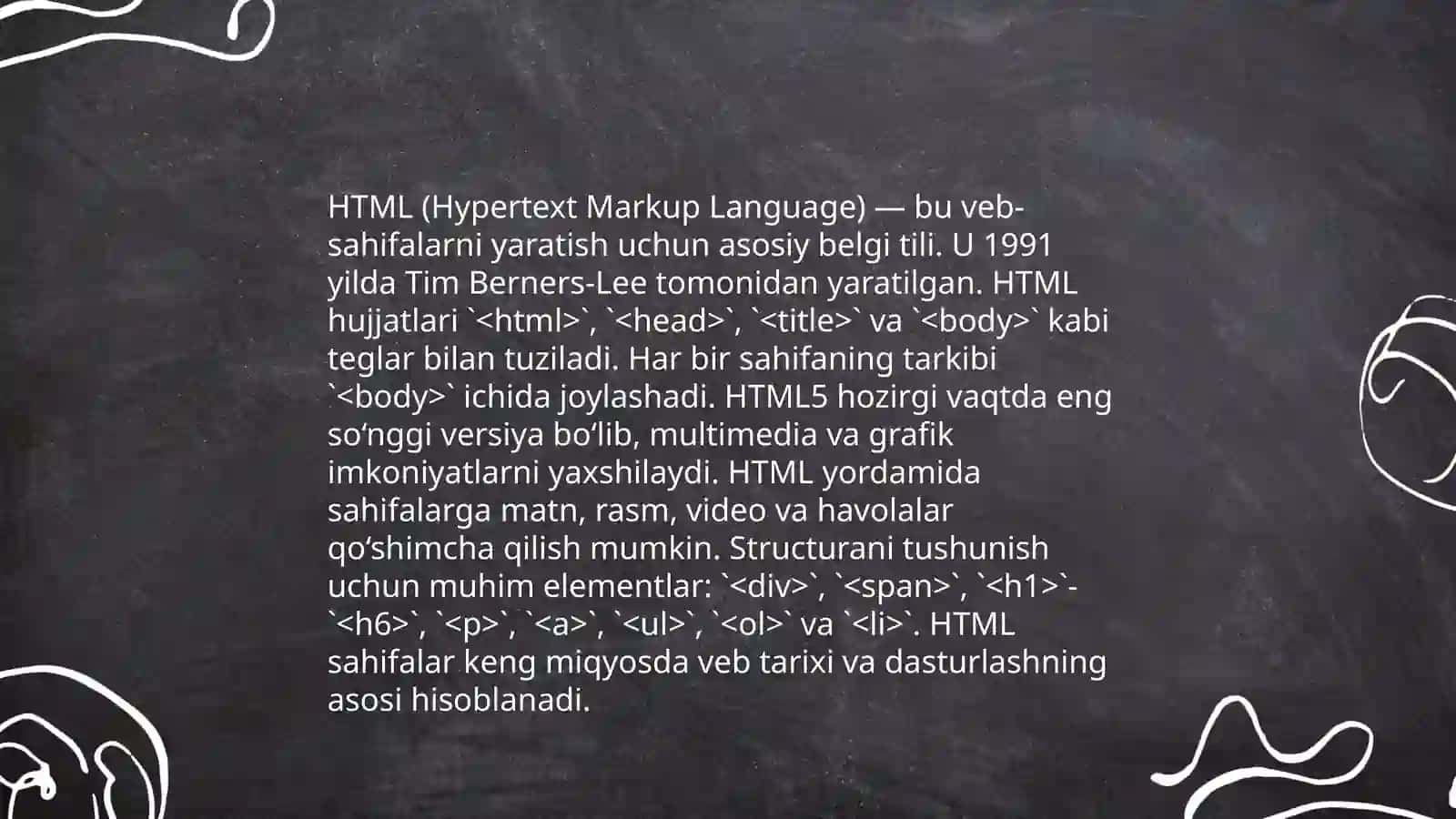 HTML asoslari 3