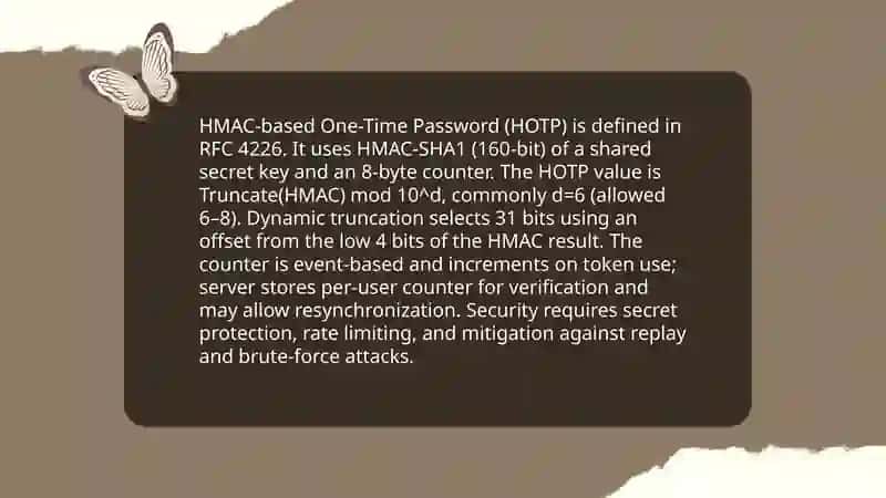 HMAC-based One-Time Password (HOTP) algorithm 3