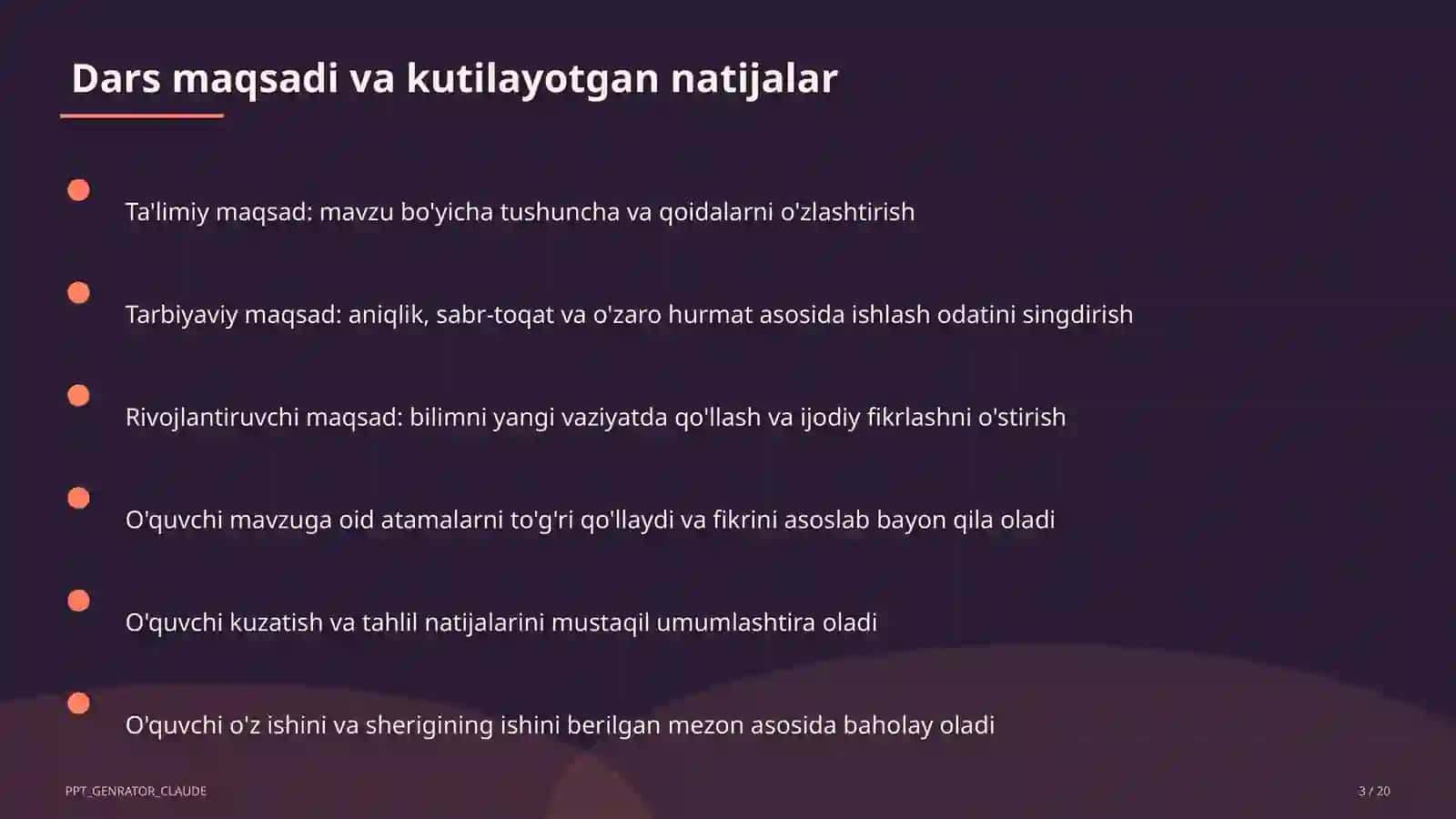 Saf mashqlari va tartib qoidalari (1-sinf) 3
