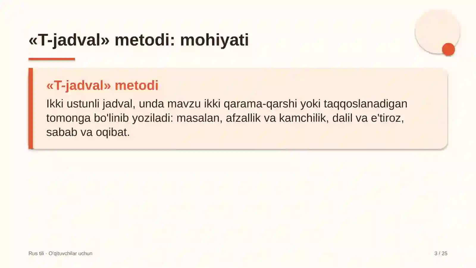 rus tili darslarida t jadval metodidan foydalanish 2433 3