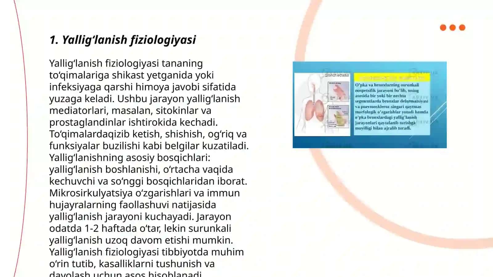 Yalliğlanish bosqichlari belgilari 3