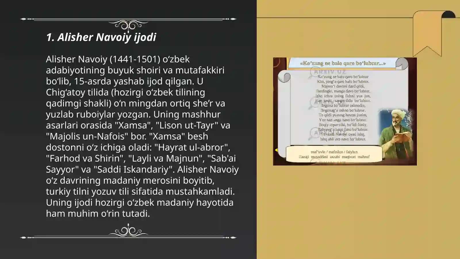 Alisher Navoiy ijodi 3