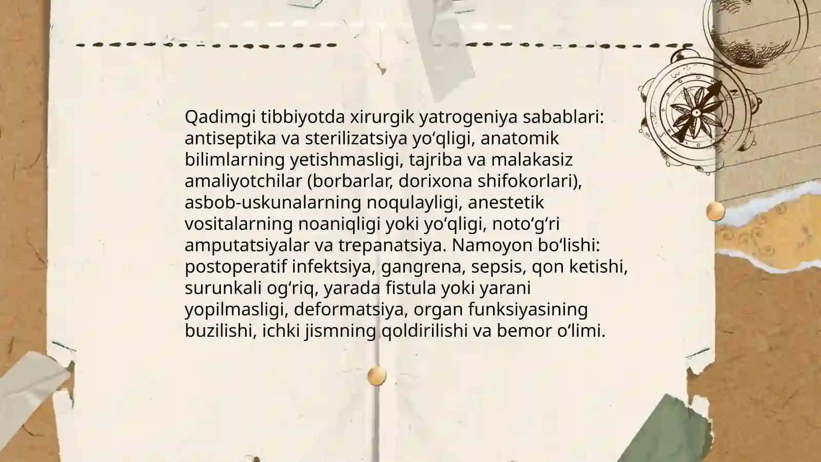 Qadimgi va HOZIRGI ZAMON TIBBIYOTIDA xirurgiyada YATROGENIYA MUAMMOLARI 3