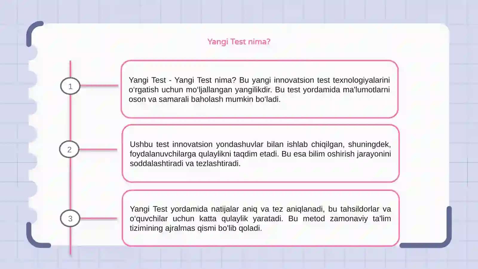 Yangi Test 3