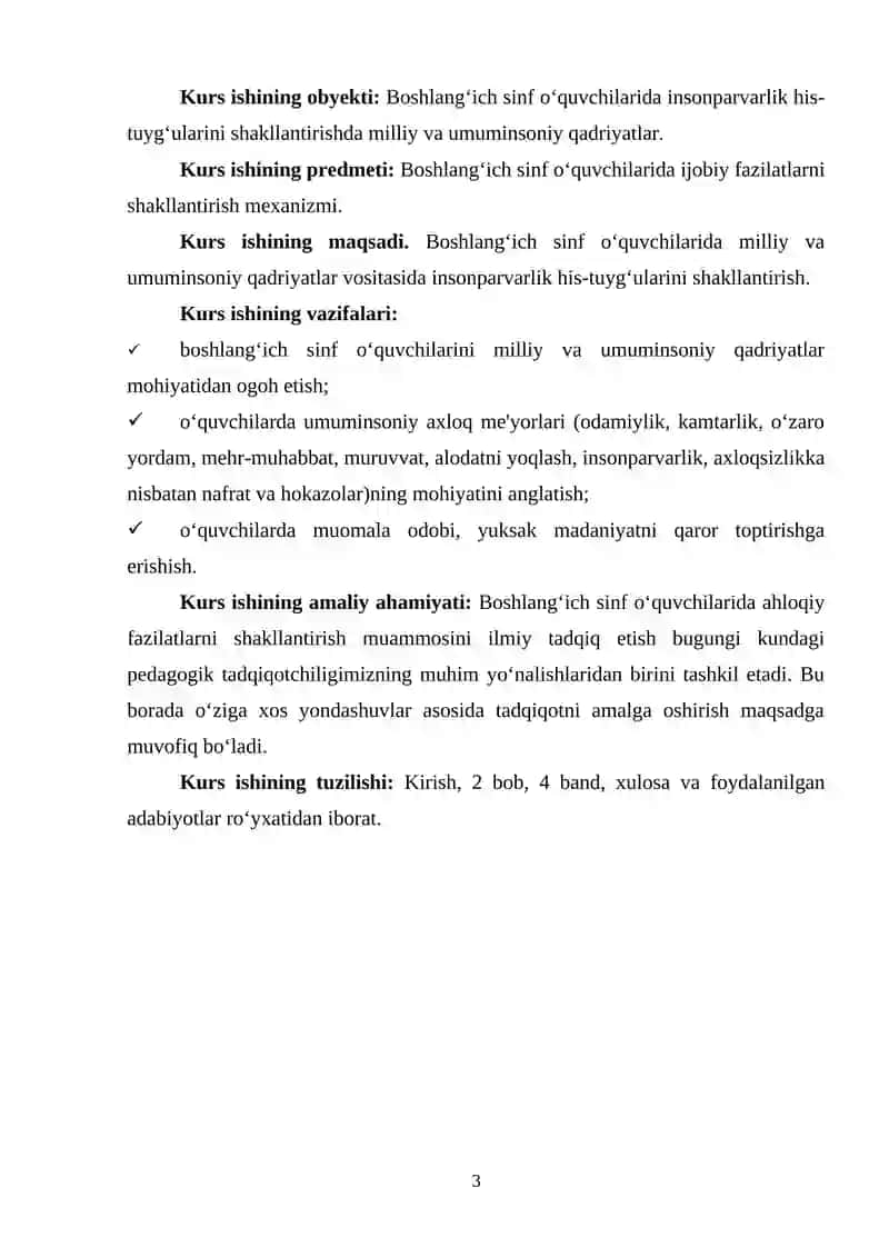 MILLIY VA UMUMINSONIY QADRIYATLAR VOSITASIDA BOSHLANG‘ICH SINF O‘QUVCHILARIDA INSONPARVARLIK HIS-TUYG‘ULARINI SHAKLLANTIRISH 3