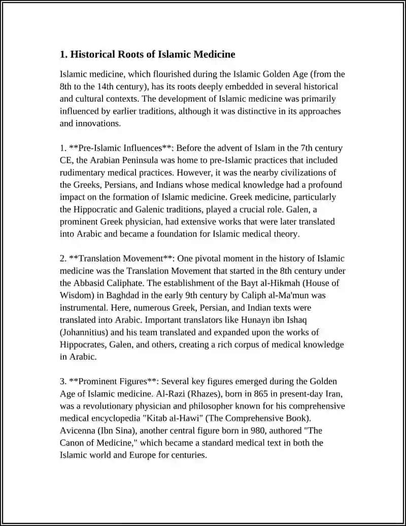 Islamic Medicine 3
