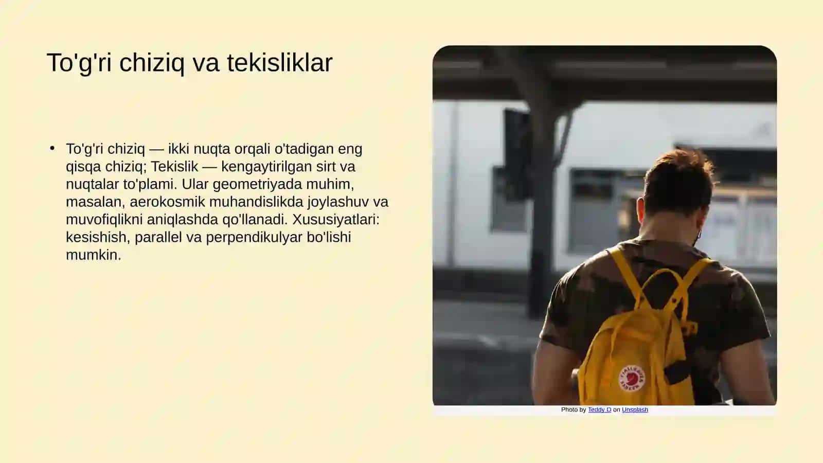 Fazoda toʻgʻri chiziq va tekislik 3