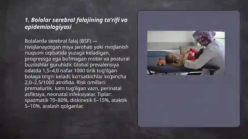 Bolalar serebral falajining taʼrifi va epidemiologiyasi 3