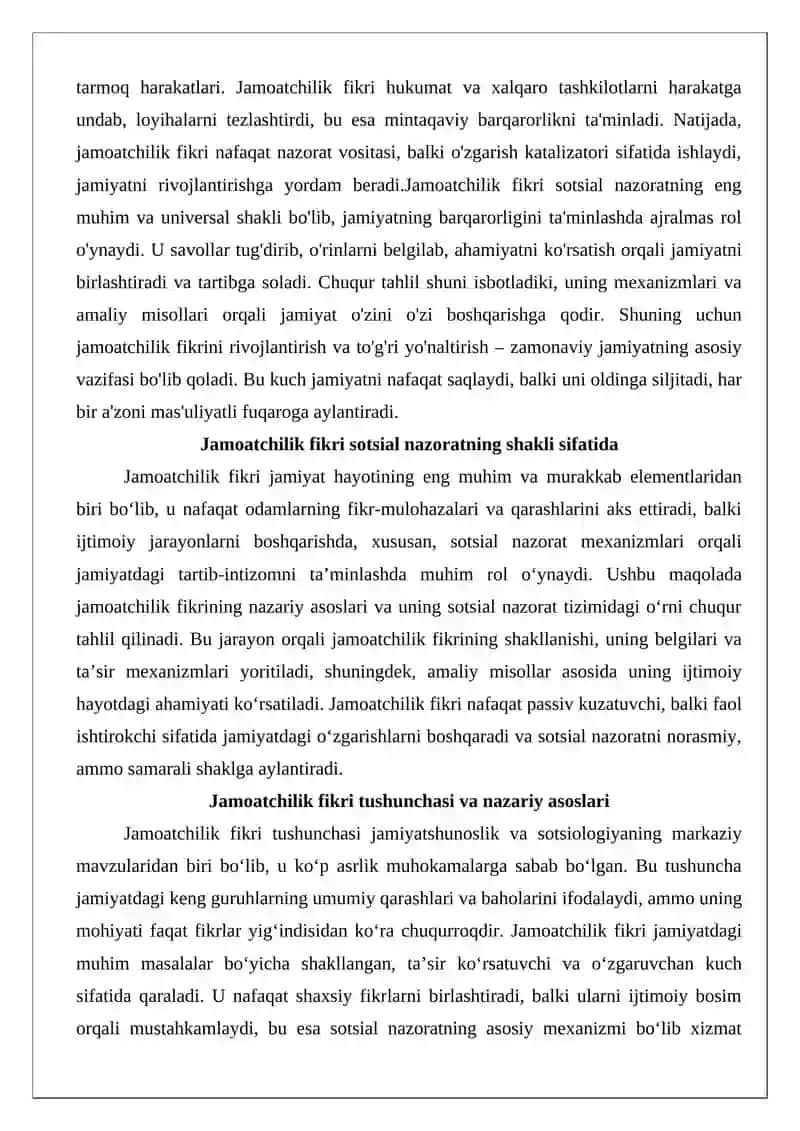 Jamoatchilik fikri 3