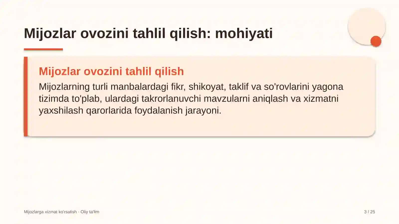 Kutubxonalarda mijozlar ovozini tahlil qilish 3