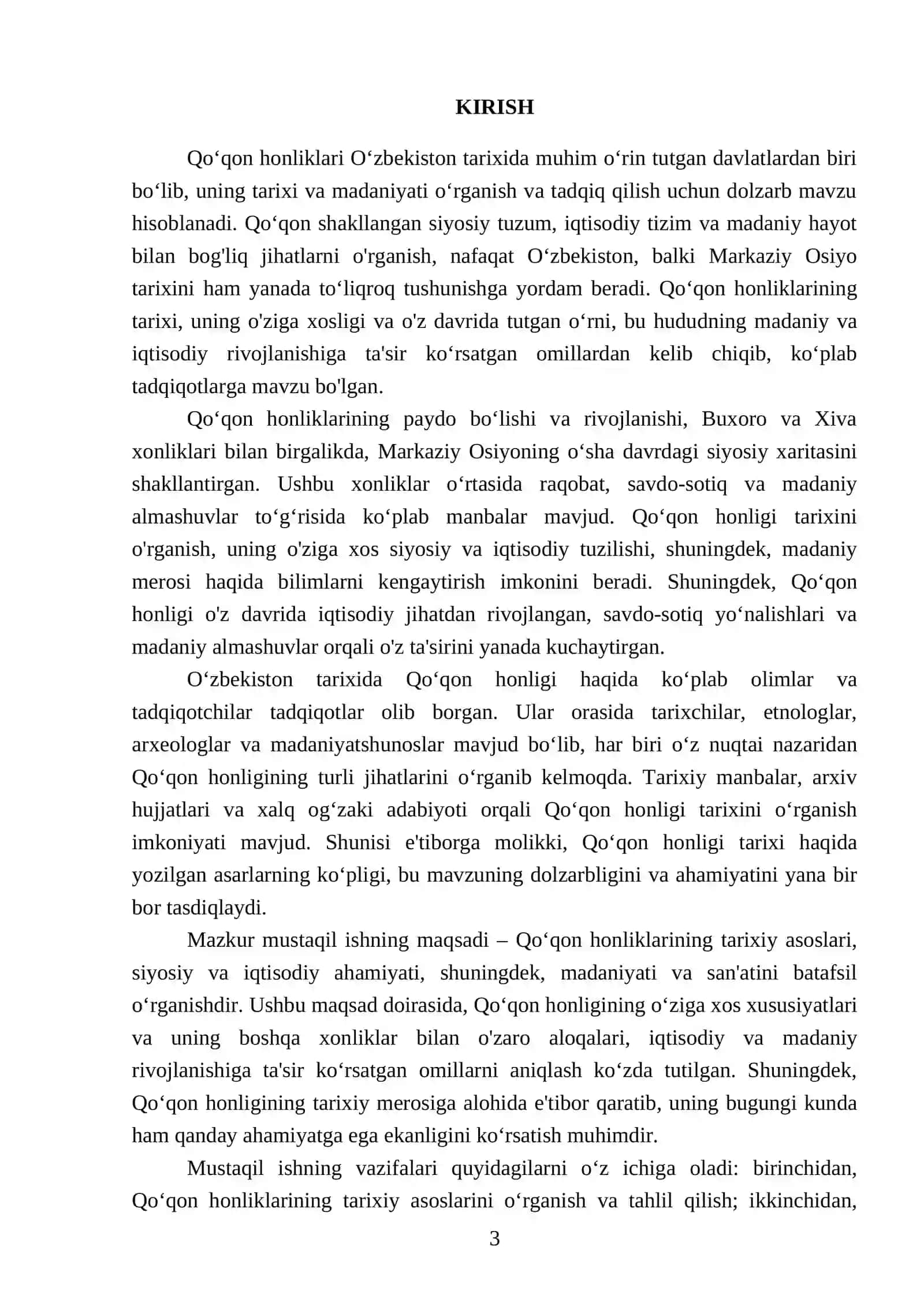 Qoʻqon honliklarining boshlanishi 3