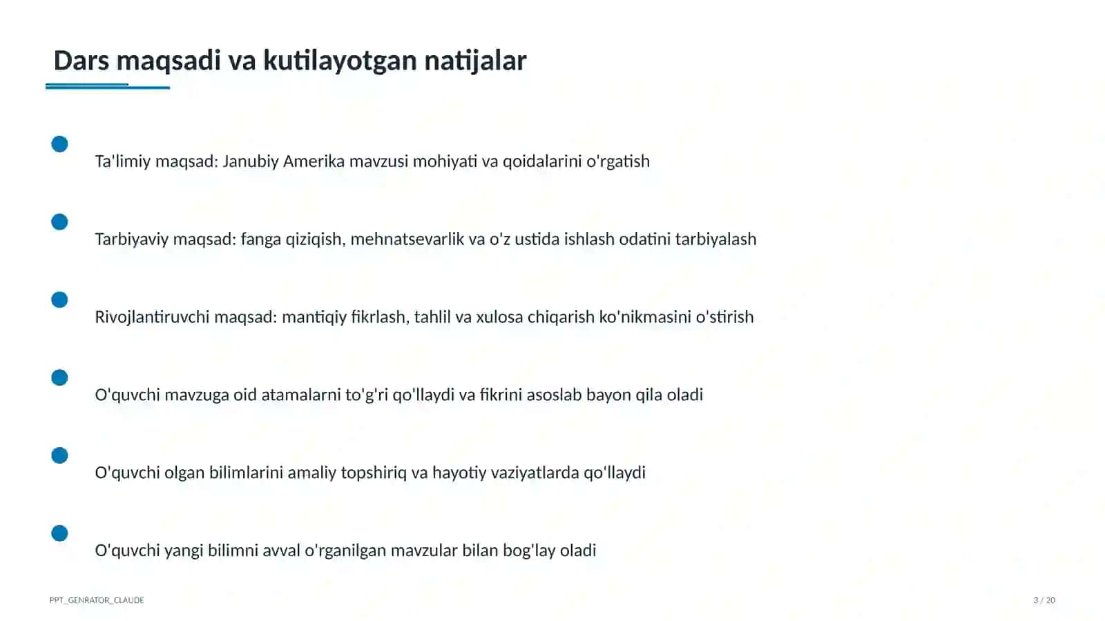 Janubiy Amerika (7-sinf) 3