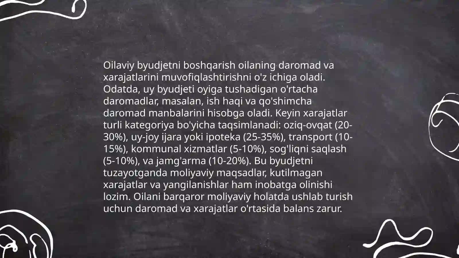 Oilaviy byudjetni boshqarish 3