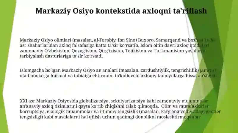Axloqiy ta'limotlar va ularning zamonaviy ahamiyati 3