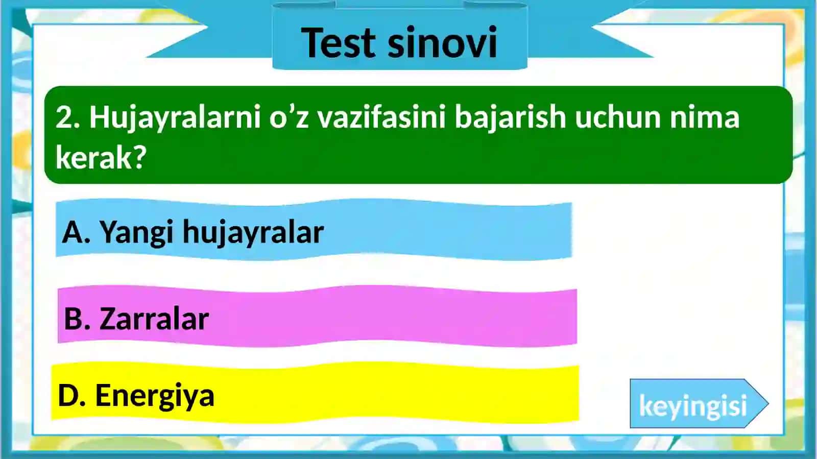Qon tashish tizimi. 4-sinf Tabiiy (Biologiya) fanidan dars ishlanma 3