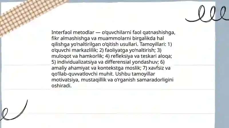 Interfaol metodlar 3