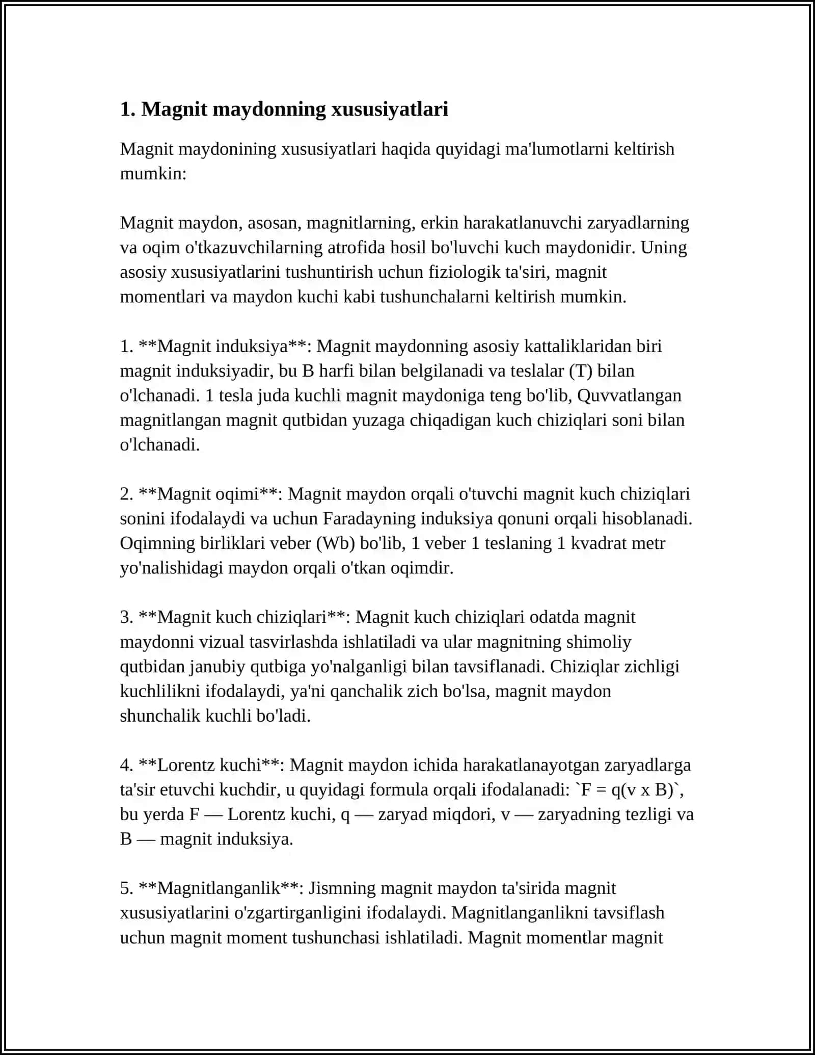 MAGNIT MAYDONDA TOKLI OʻTKAZGICHNING VA TOKLI KONTURNI KOʻCHIRISHDA BAJARGAN ISH 3