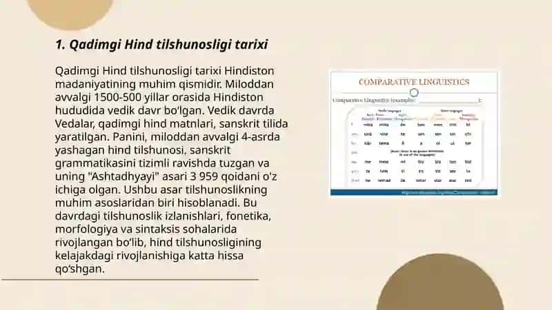 Qadimgi hind va Yunon tilshunosligi mavzusida taqdimot 3